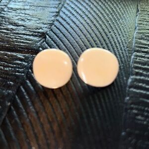 Vintage Unique Off white Clip On Earrings